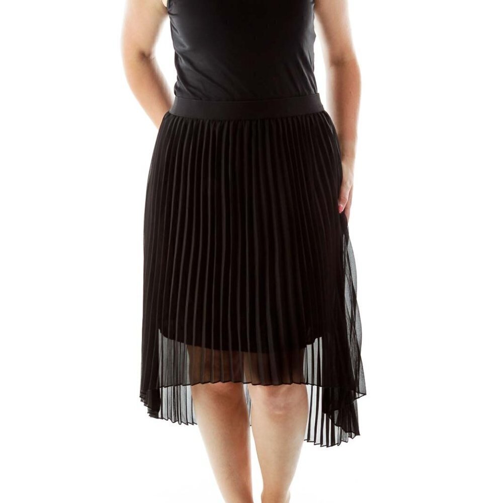philosophy Black Pleated Midi Skirt - Picture 2 of 3